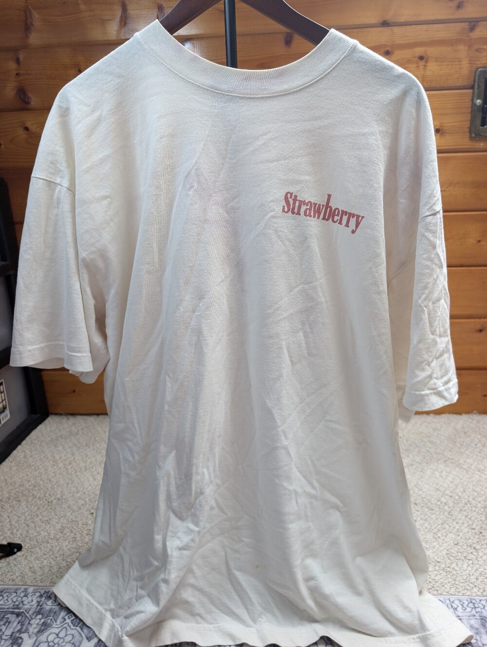 Men's Cotton Strawberry Graphic Tee XL
